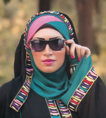 لفات حجاب جديدة بالصور والخطوات اجمل لفات الحجاب (1)