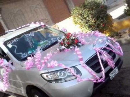تزيين سيارة العروس  (1)