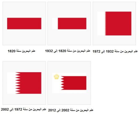 اشكال والوان صور علم البحرين (3)