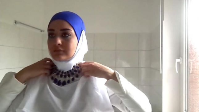 خطوات لفات حجاب محجبات (4)