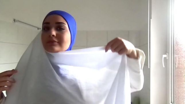 خطوات لفات حجاب محجبات (7)