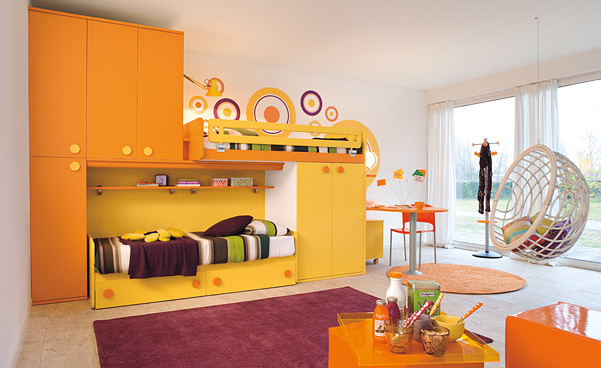 دهانات غرف نوم اطفال برتقالي