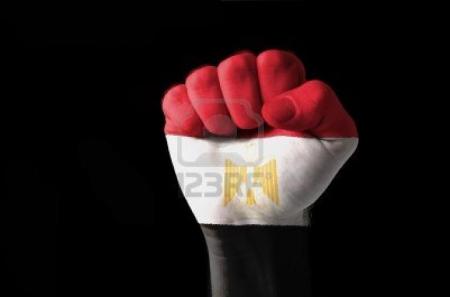 علم مصر قبضة ايد