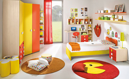 غرف نوم اطفال باللون الاصفر