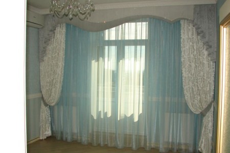 صور ستائر غرف نوم باللون النيلي