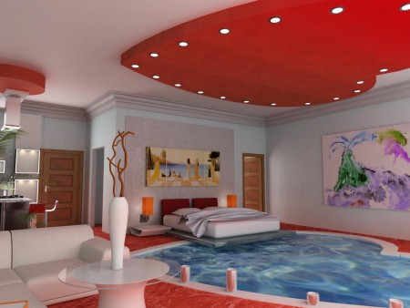 Yatak Odası Tavanlar 2015 lüks dekorasyon ve tasarımlar (2)