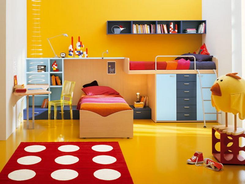 غرف نوم اطفال روعة بالوان جديدة وحديثة مودرن 2016 (4)