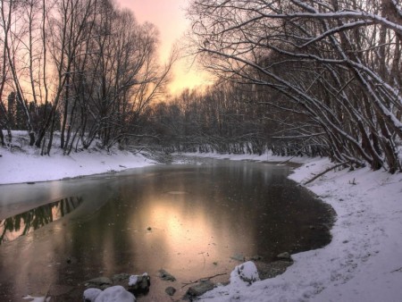 المناظر الطبيعية في فصل الشتاء (5)