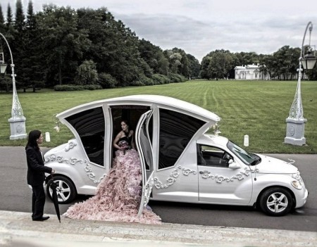 تزيين سيارات افراح للعريس والعروسة (1)