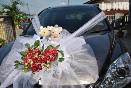 تزيين سيارة العروس  (2)