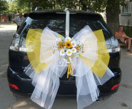تزيين سيارة العريس في الفرح (1)