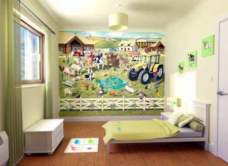 صور ورق حائط لغرف الاطفال 2016 باشكال مودرن (5)