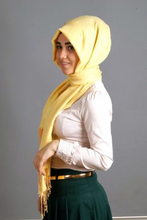 طرق لف الحجاب الشيفون (4)