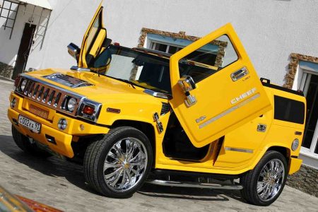صور سيارات همر صفراء (1)
