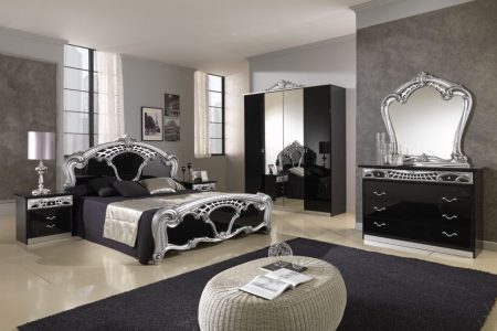 صور غرف نوم سوداء ديكورات غرف عرسان باللون الأسود (2)