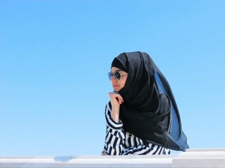 فستان محجبات حديث مودرن شيك 2017 (2)