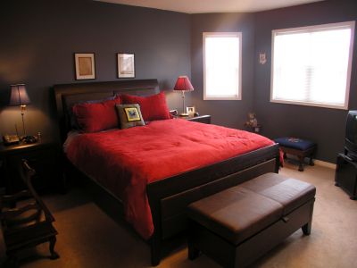 دهانات غرف النوم الحمراء (1)