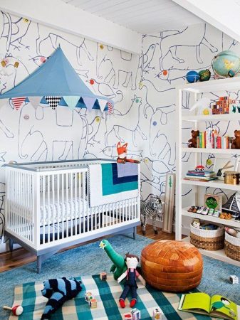 غرف نوم اطفال 2019 تصميمات غرف اطفال عصرية (1)