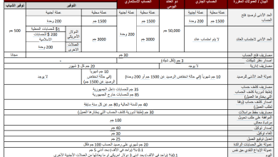 رسوم حسابات بنك مصر 2024